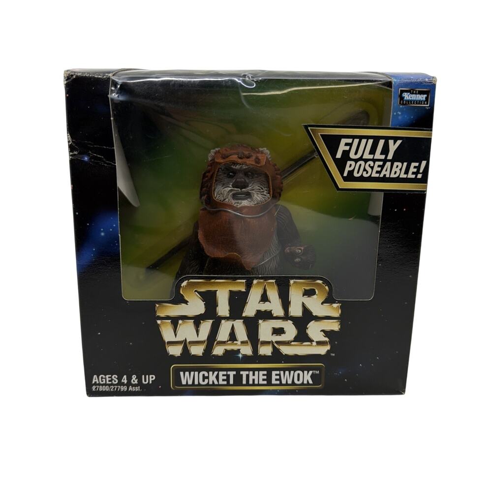 Star Wars Action Collection Wicket the Ewok Kenner 1998 Figure Open Box